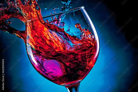 Captivating Fusion Of Science And Art Showing Fluid Dynamics In A Wine Glass Visualizing