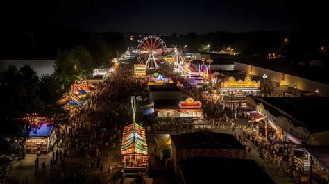 Aerial Views View Of Fair At Night Backgrounds | JPG Free Download ...