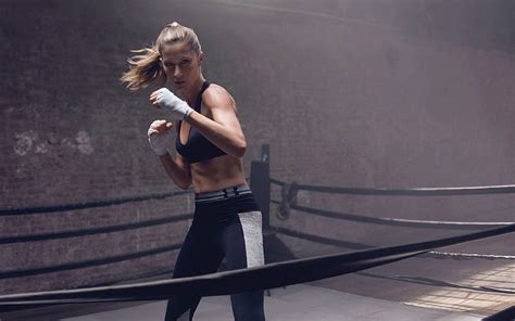 Gisele Bundchen Supermodelo Brasile A Fitness Boxeo Ring De Boxeo