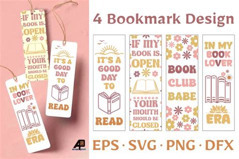 Floral Quotes Bookmark Design Set (4375737)