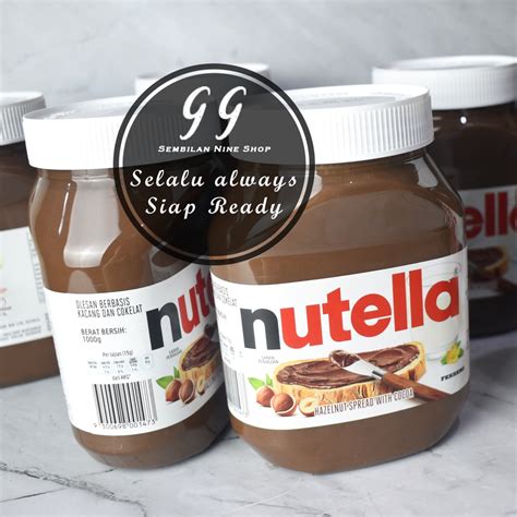 Jual Nutella Kg Gram Selai Cokelat Hazelnut Spread With Cocoa