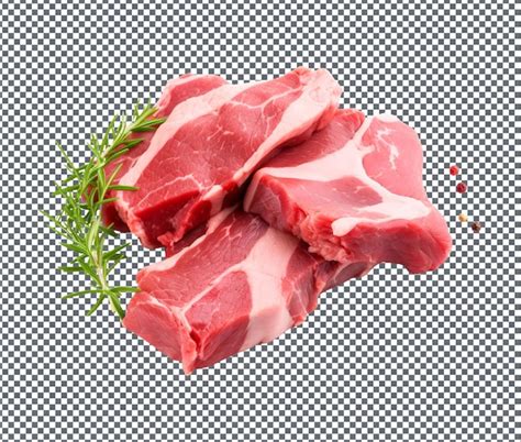 Premium Psd Fresh Raw Veal Isolated On Transparent Background