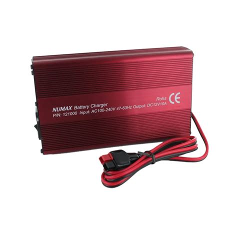 NUMAX 12V 10A (121000) Sealed Lead Acid Battery Charger - Cell Pack Solutions