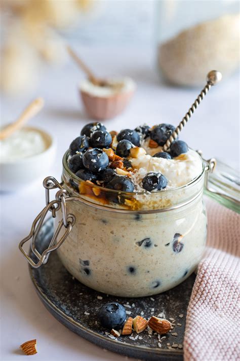 Overnight Oats Mit Quark Und Heidelbeeren Gesund Lecker