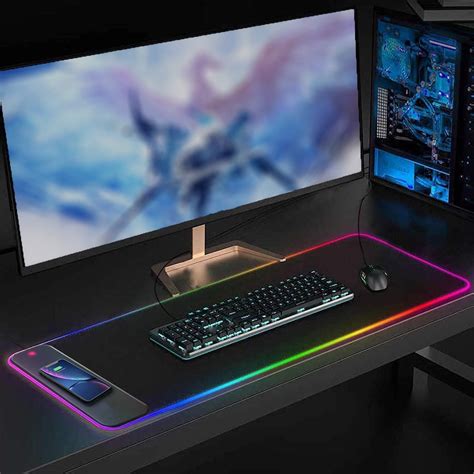 Mouse Pad Gaming Mouse Pad Pad Wireless W Rgb Gaming Pad Oversized