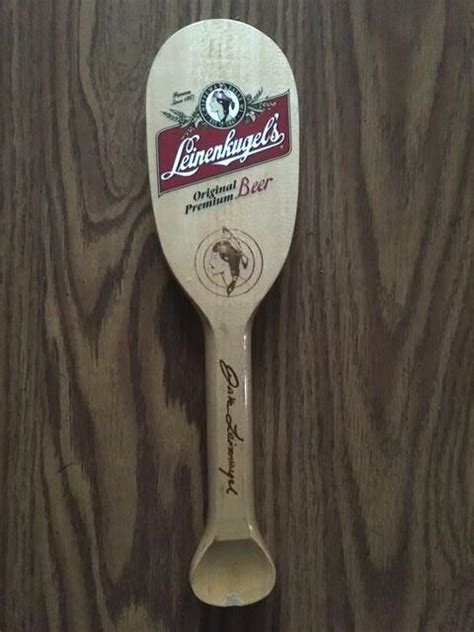 Vintage Leinenkugel Premium Beer Draft Tap Handle Canoe Paddle Jake