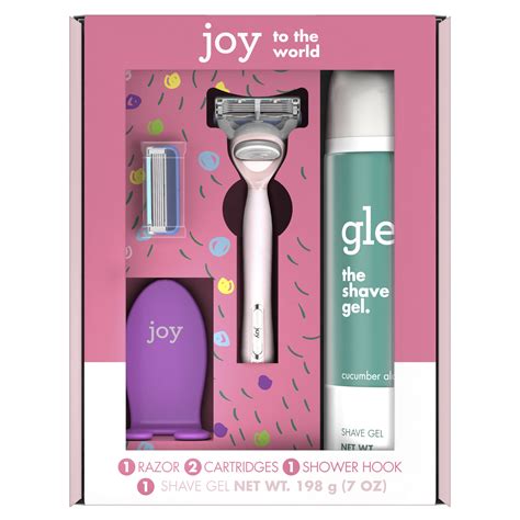 Joy And Glee Women S Razor Holiday Shave Care Gift Set In Pink