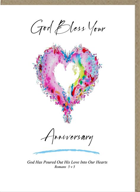 God Bless Your Anniversary Greetings Card The Christian Shop