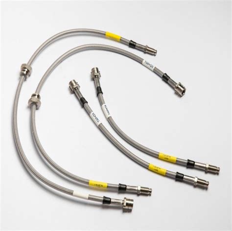 Stainless Steel Braided Brake Hoses By Tarox For Mercedes 190 W201