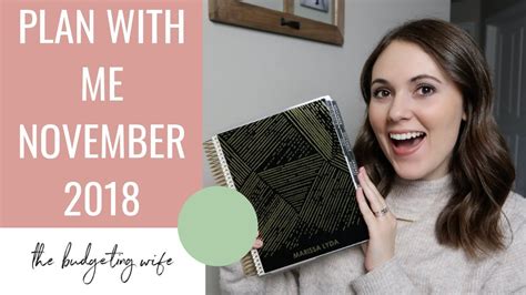 November 2018 Plan With Me Erin Condren Life Planner Youtube