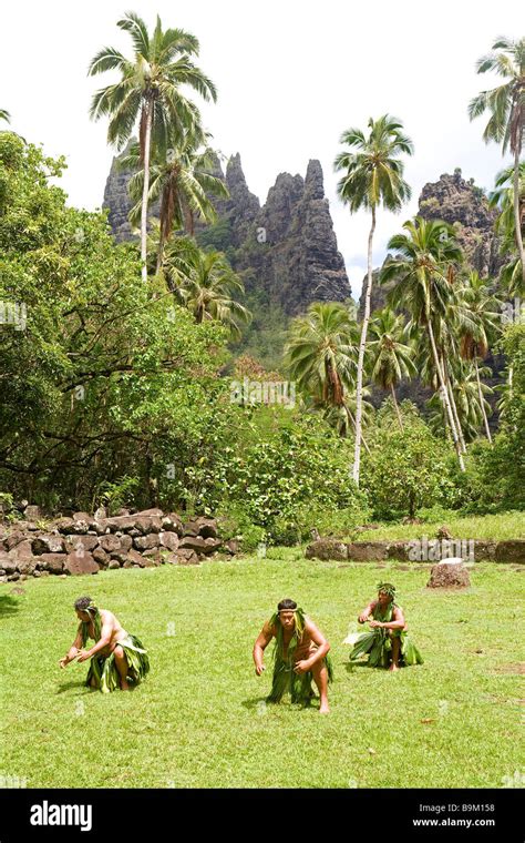 France French Polynesia Marquesas Archipelago Hatiheu Bay And