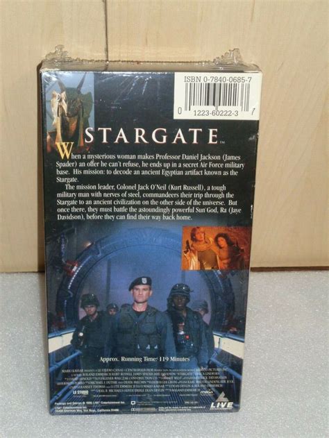 Stargate VHS 1995 Kurt Russell James Spader New Sealed ONE