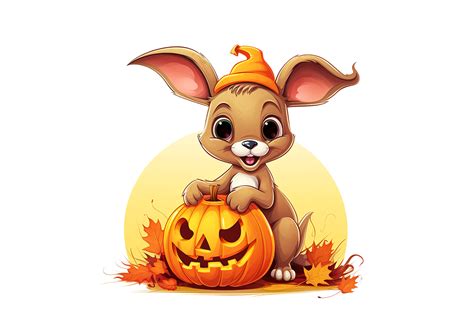 Halloween Kangaroo Graphic by gornidesign · Creative Fabrica