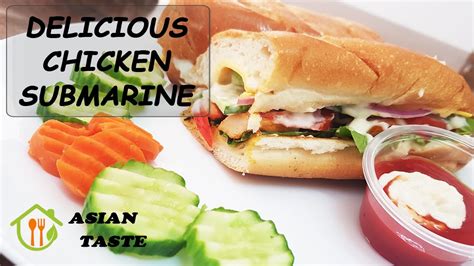 Dinemore Submarine Recipe Cheesy Chicken Submarine Iftar Special