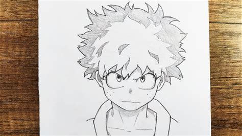 How To Draw Deku Step By Step Midoriya Izuku Deku Drawing Youtube