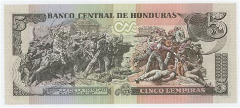 Honduras 5 Lempiras 13 7 2006 Pick 91 A UNC Uncirculated Banknote EBay