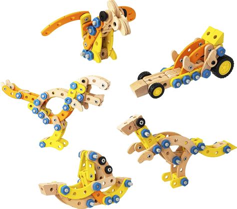 Wowow Toys & Games 5in1 125 Piece Wooden Building Blocks Toy ...