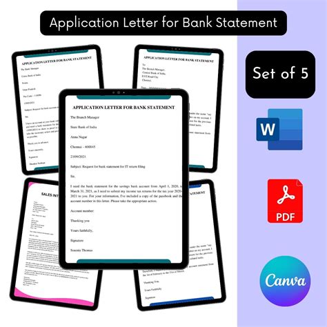 Application Letter For Bank Statement Archives Template Diy