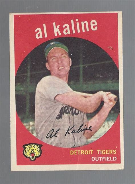 Lot Detail 1959 Al Kaline HOF Topps Baseball Card