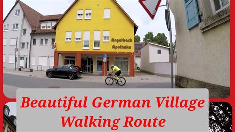 Walking Video Explore A Beautiful German Village Walking