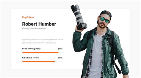 Pixelens Photography Portfolio Powerpoint Template Presentation