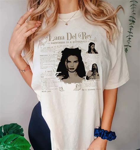 Lana Del Rey Shirt Happiness Is A Butterfly Vintage Lana Del Rey Merch