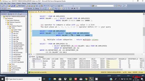 Subquery In Sql Server YouTube