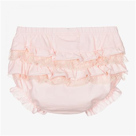 Mayoral Newborn Baby Girls Pink Frilly Pants Childrensalon Outlet