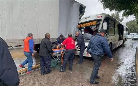 Choque Entre Mexibús Y Tráiler En Avenida López Portillo Deja Ocho