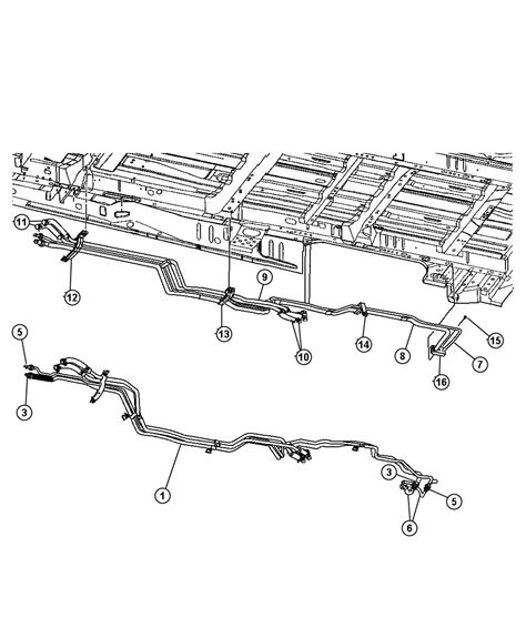 2005 Dodge Grand Caravan Line A C Suction Auxiliary A C Suction [hah] With [cys Cym Cyx] 3