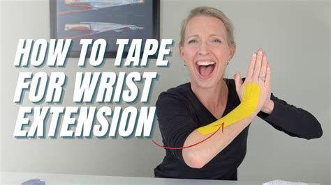 How To Increase Wrist Extension With Kinesiology Tape Youtube