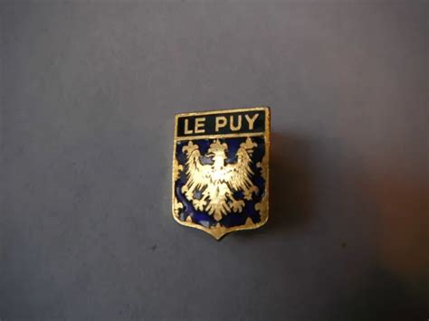 Ancien Insigne Emaille Blason Heraldique Le Puy Eur Picclick Fr