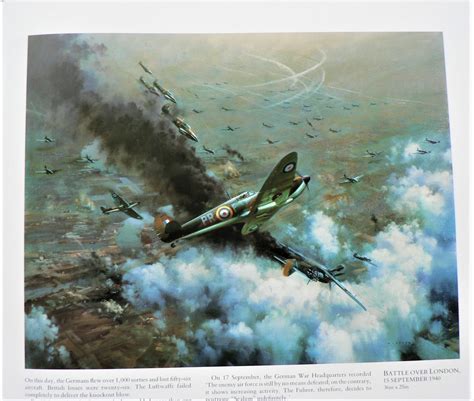 Frank Wootton 50 Years Of Aviation Art Signed By 11 Ww2 Raf Survivors