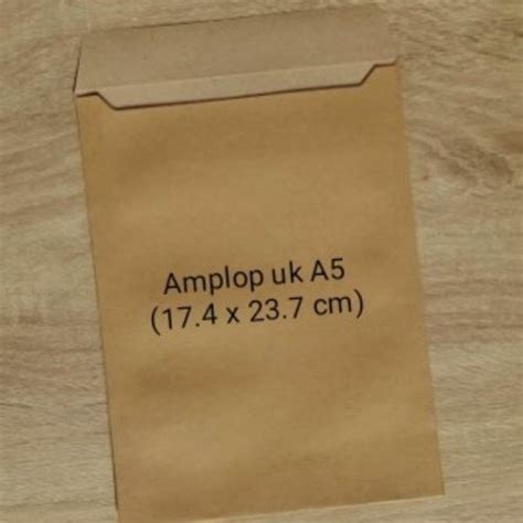 Jual Amplop Kraf Coklat Polos A5 Plus Amplop Undangan Atau Amplop