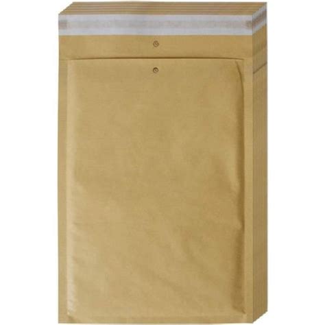 Lot de 10 enveloppes à bulles Taille D 4 D4 Couleur marron