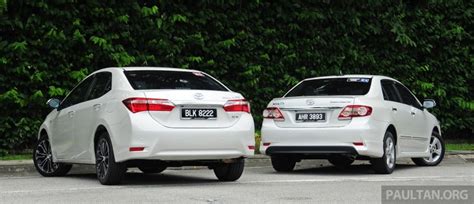 Old New Toyota Corolla Altis Compared Paul Tan S Automotive