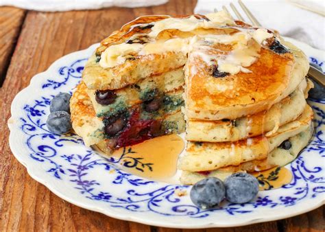 Blueberry Buttermilk Pancakes Barefeet In The Kitchen