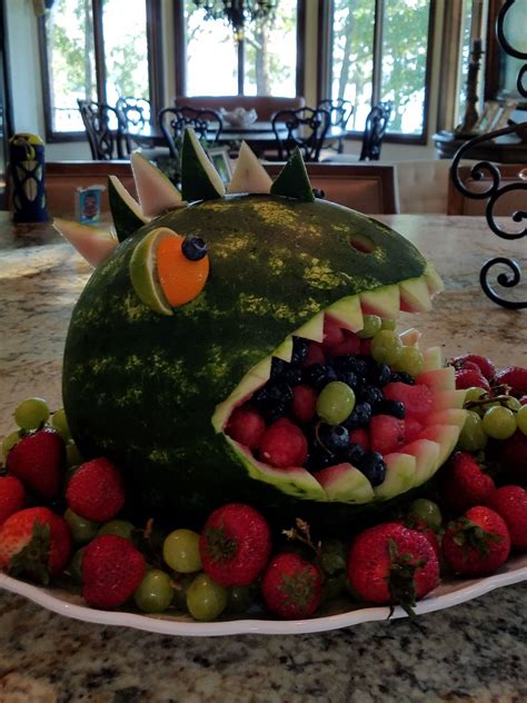 Jurassic Park Party Dinosaur Watermelon Watermeloncarving