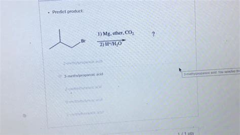 Solved Predict Product Mg Ether Co H H O Chegg