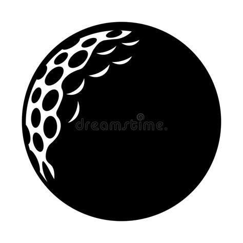 Golf Ball Black White Stock Illustrations 7 769 Golf Ball Black White