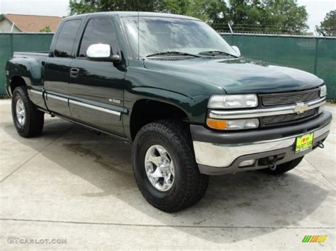 2002 Forest Green Metallic Chevrolet Silverado 1500 Ls Extended Cab 4x4