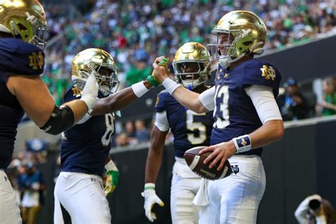 Notre Dame Vs Navy Prediction Riley Leonard Powers Irish