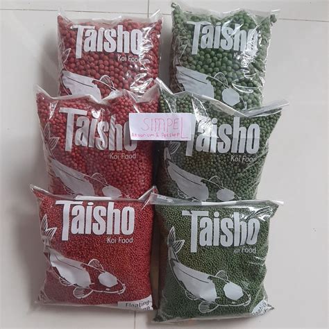 Jual Taisho Koi Food 400gram Pakan Ikan Koi 1mm 5mm 2mm Merah