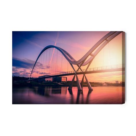 Obraz Na Płótnie Most Infinity Bridge Wielka Brytania 70x50 Inna