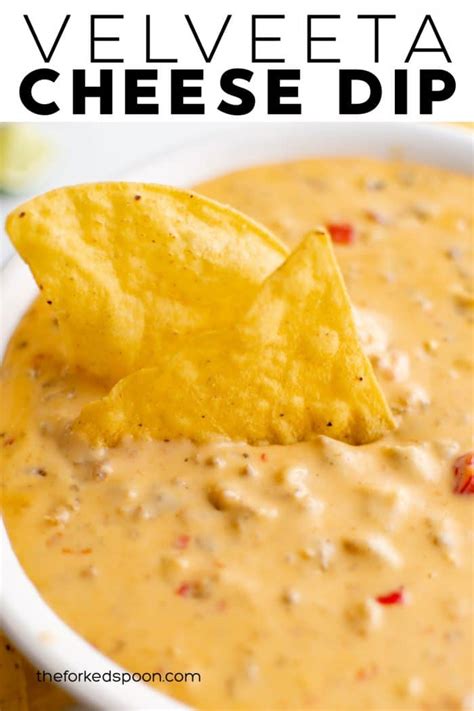 Velveeta Cheese Dip with Sausage - The Forked Spoon