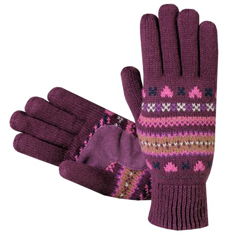 Shop Isotoner Women S Fair Isle Knit Cotton Gloves Free Shipping On Orders Over 45