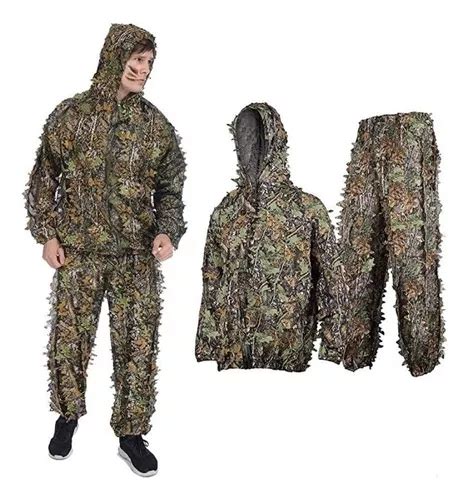 Trajes De Camuflaje Ghillie Para Exteriores 3d Con Capucha Meses Sin