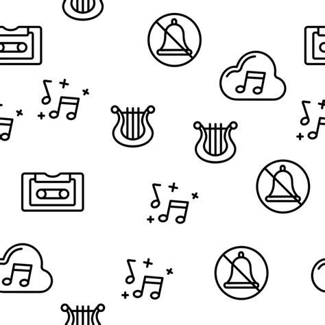 Music, Audio Vector Seamless Pattern 10384854 Vector Art at Vecteezy