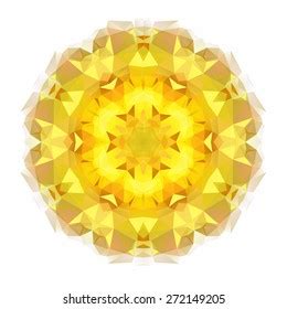 Shri Yantra Nice Triangles Lotus Gold Stock Vector Royalty Free