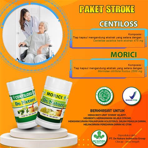 Jual Centiloss Morici Obat Stroke Gejala Struk Iskemik Hemoragik Ringan